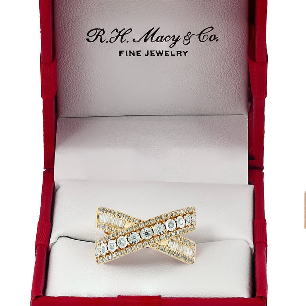 Gold diamond Women's Ring
